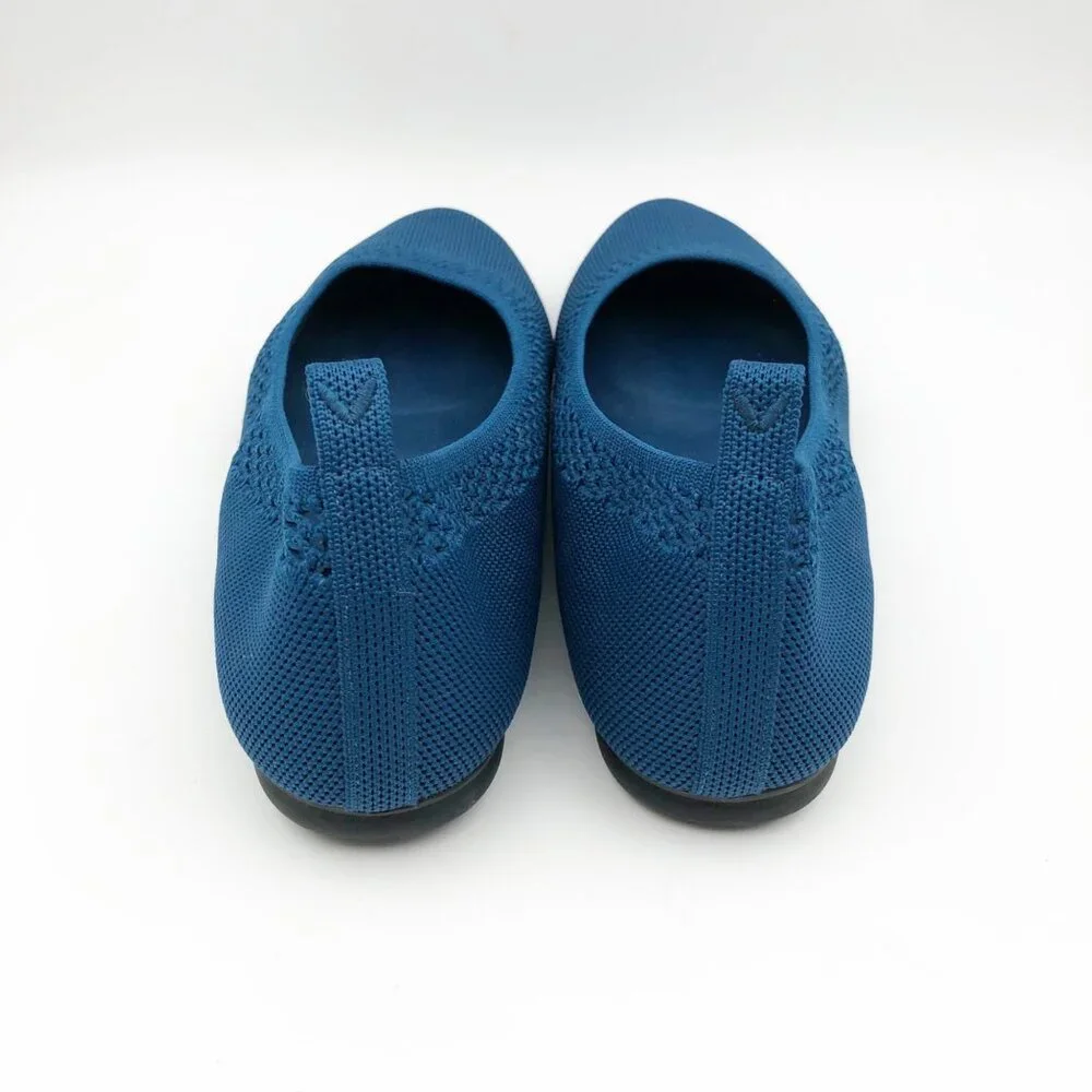 VIVAIA Shoes Womens 12 Tamia Beatrice Round Toe Ballet Flats Marine Blue Knit